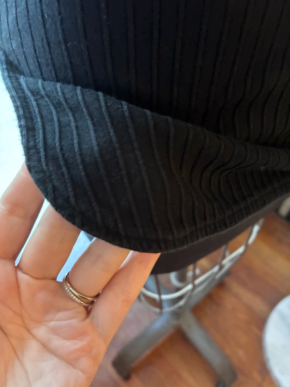 Helmut Lang Y2K knit polo ribbed size XS-black - Picture 5 of 7